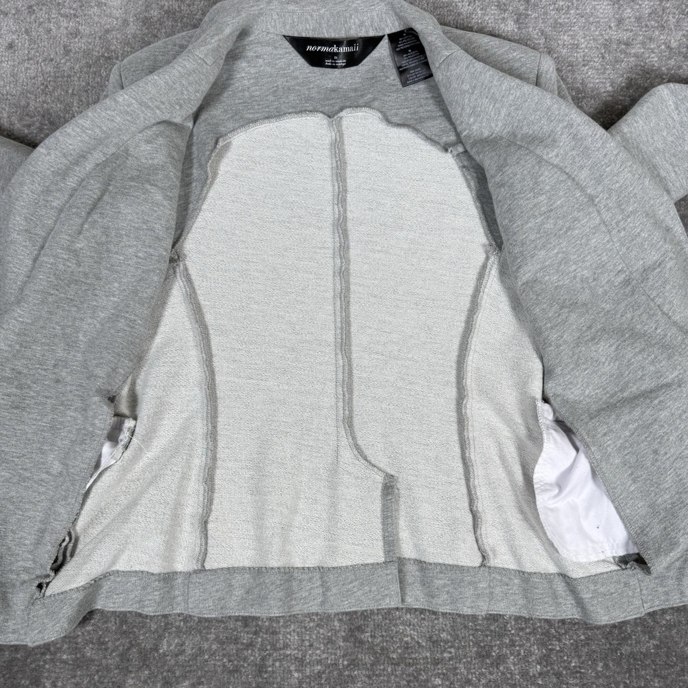 Norma Kamali Blazer Women's Medium Jersey Knit‎ Jacket 2 Button STYLE #NK197102 - Picture 3 of 8
